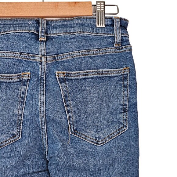 Lovers and Friends Ricky‎ Low-Rise Distressed Skinny Jeans Blue Women 23 NWT - Picture 12 of 16